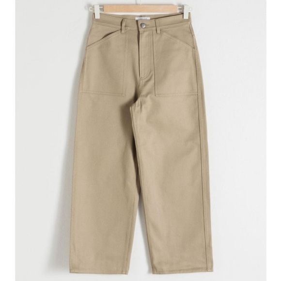 & Other Stories Wide Leg pants in Tan 8 - Picture 2 of 9